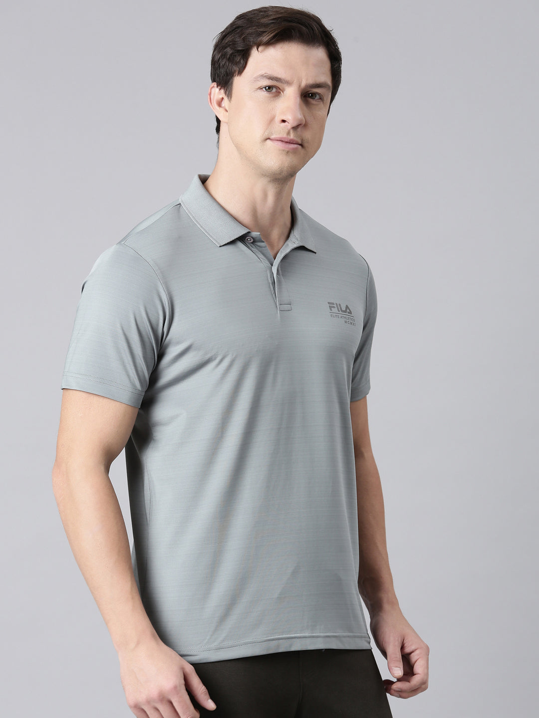 Fila Men Lime Green T-Shirts Regular Fit