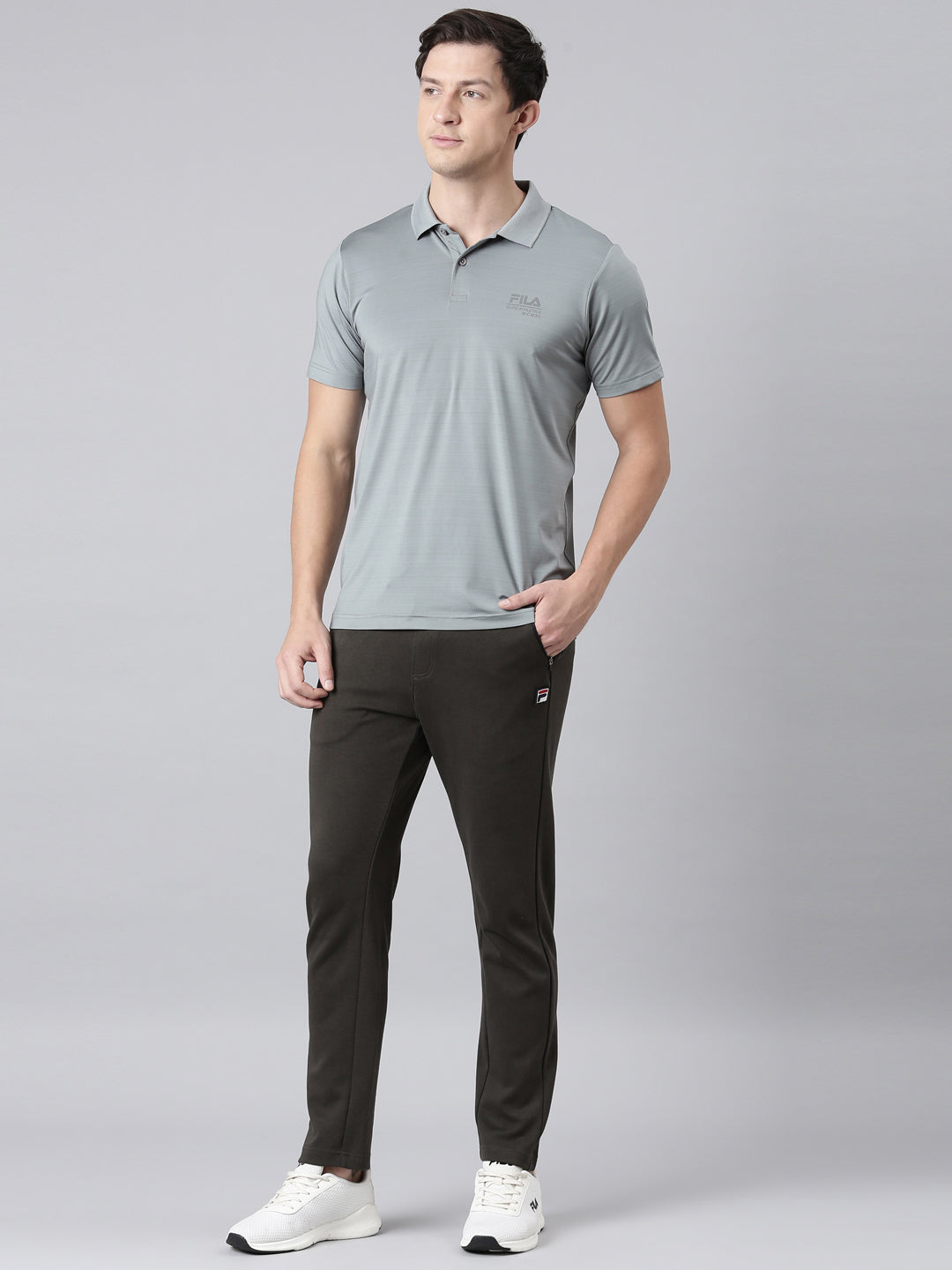 Fila Men Lime Green T-Shirts Regular Fit