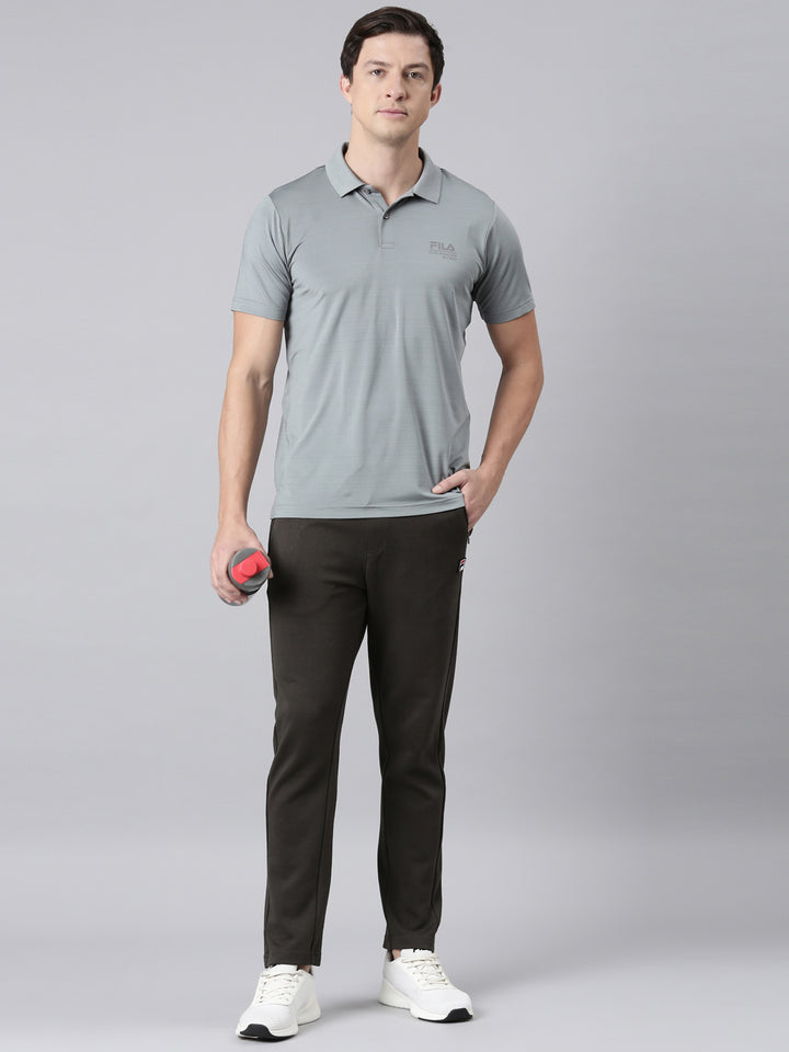 Fila Men Lime Green T-Shirts Regular Fit