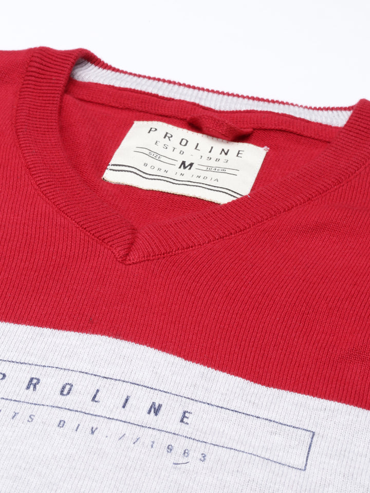 Men's Color Block Comfort Fit Jumpers