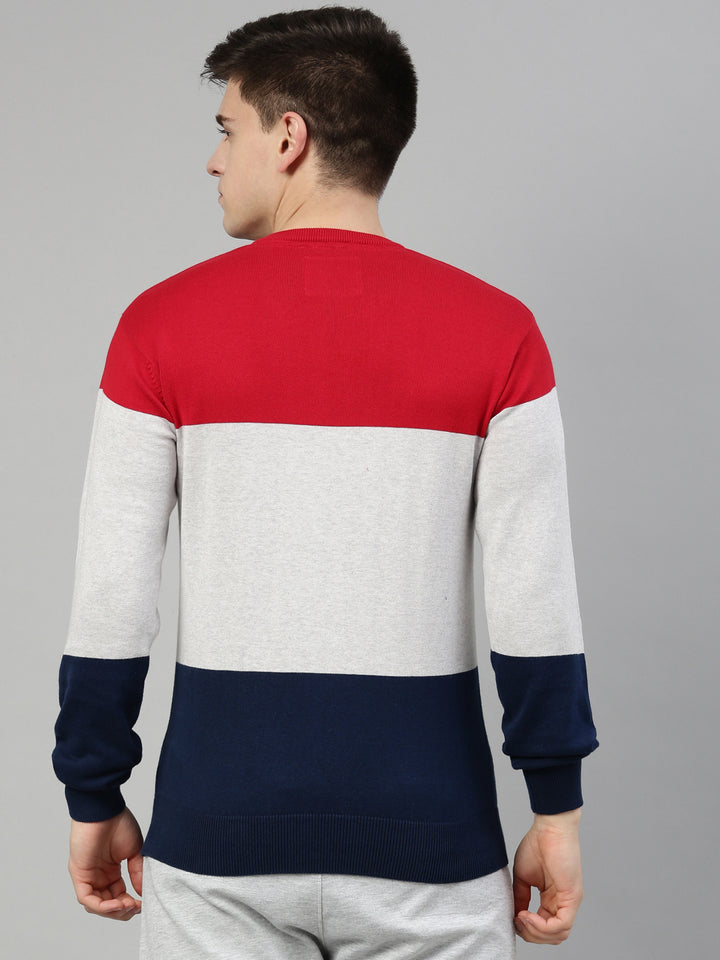 Men's Color Block Comfort Fit Jumpers