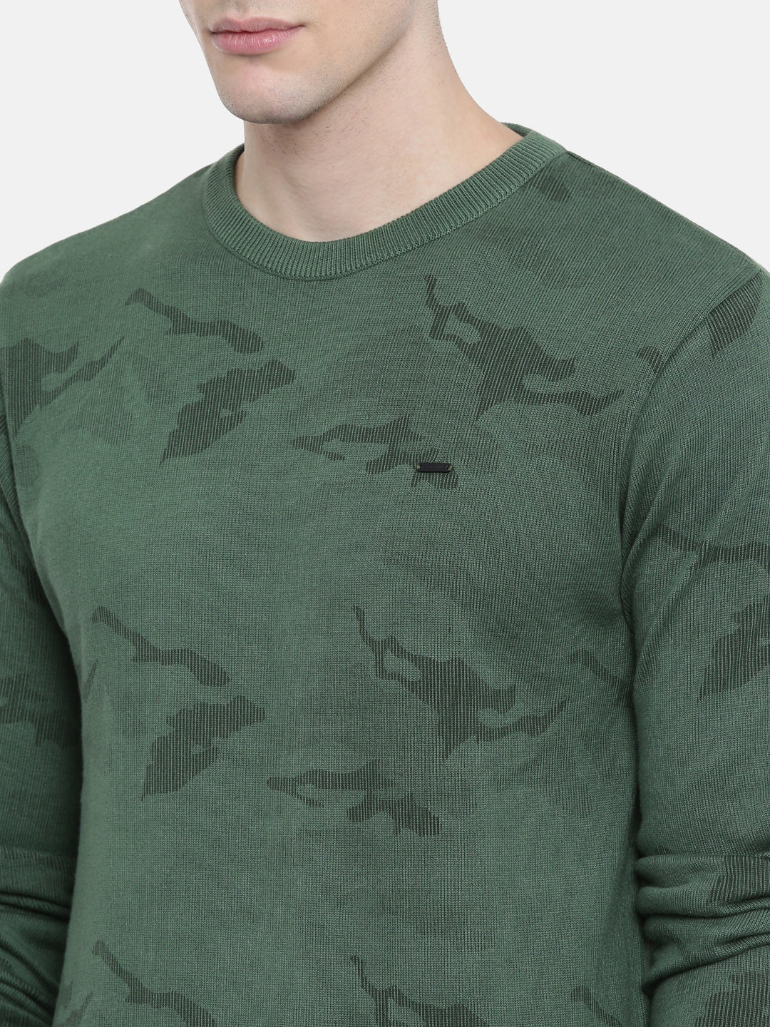 Men's Printed Comfort Fit Jumpers