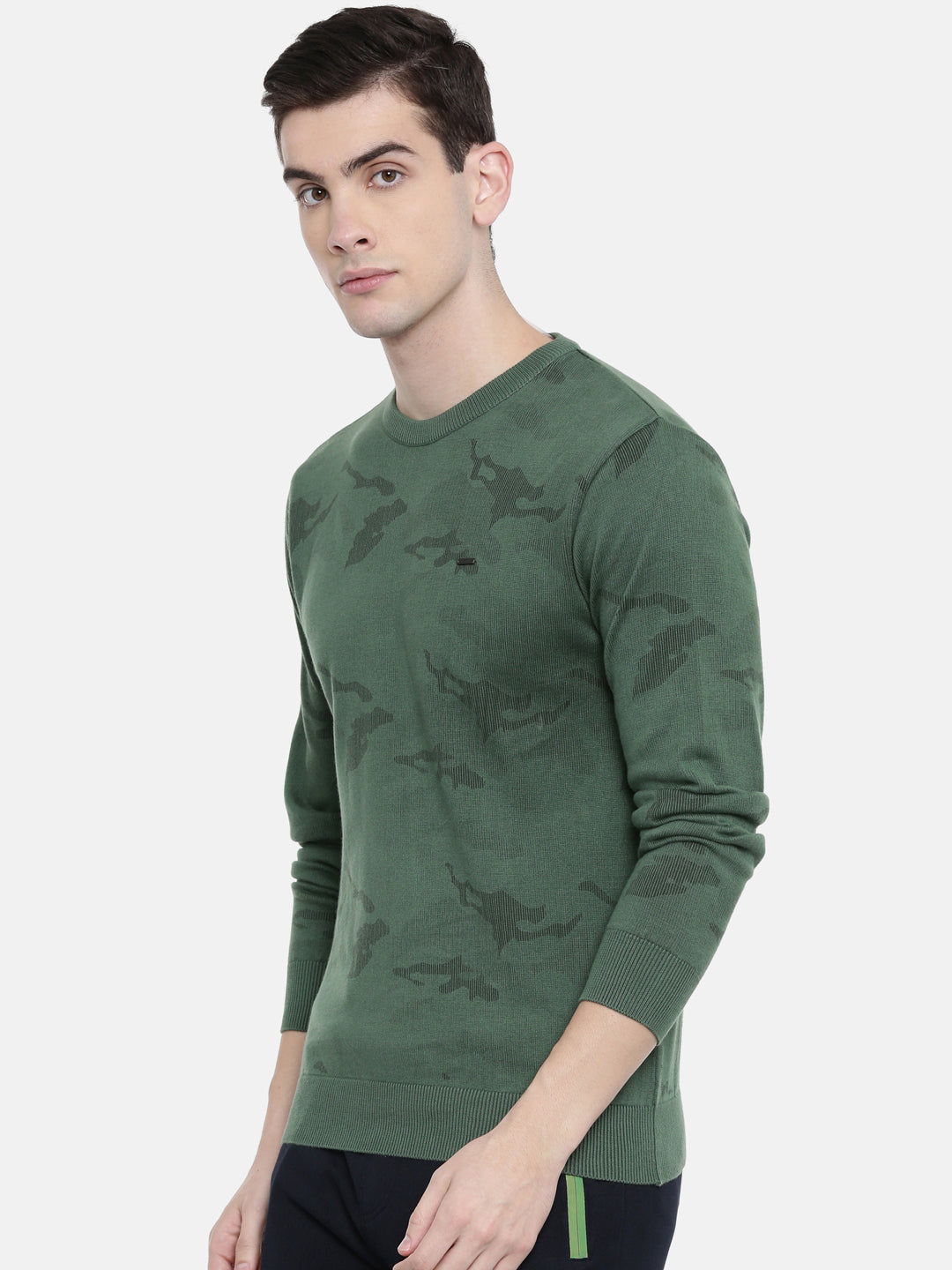 Men's Printed Comfort Fit Jumpers