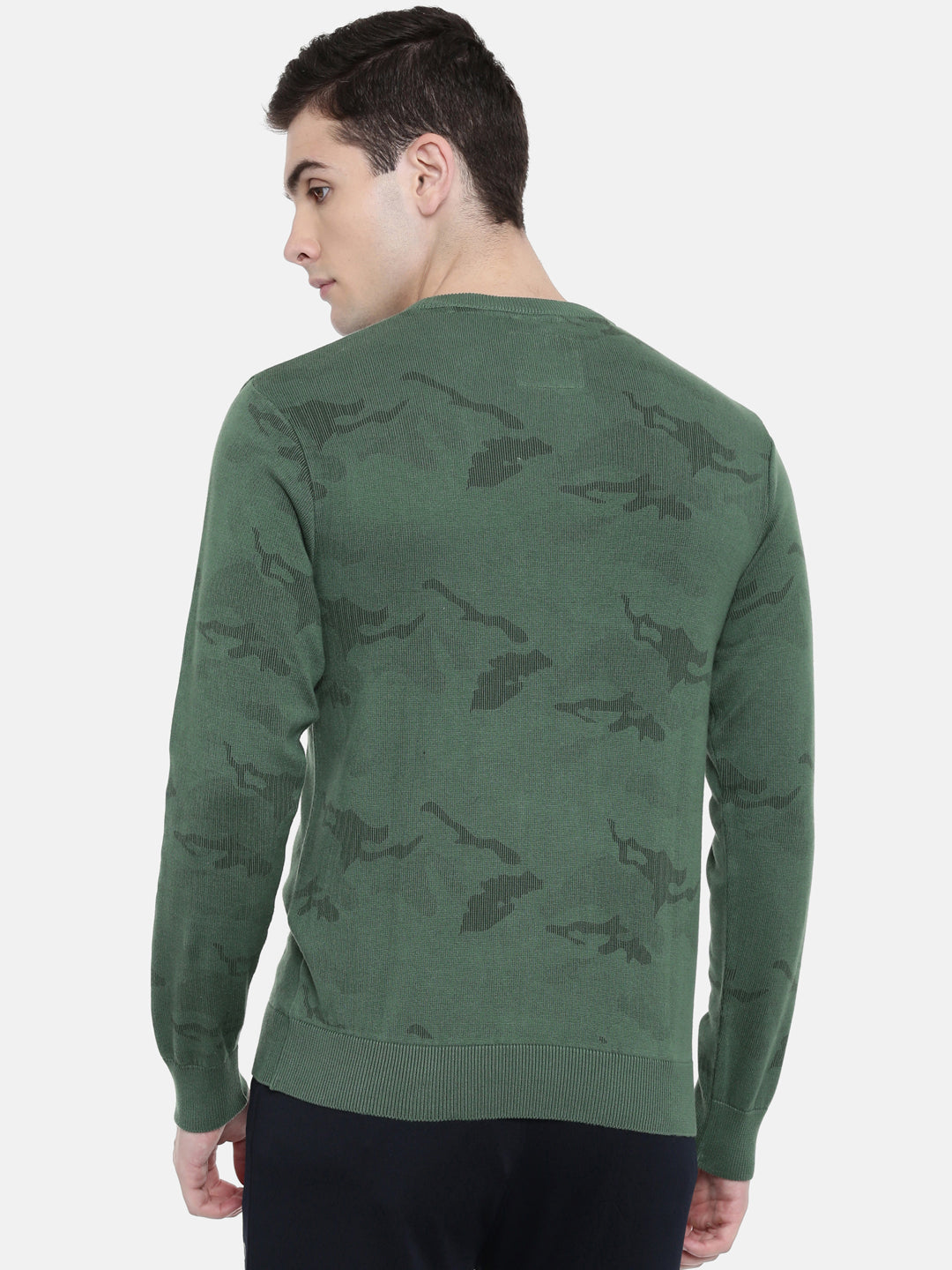 Men's Printed Comfort Fit Jumpers