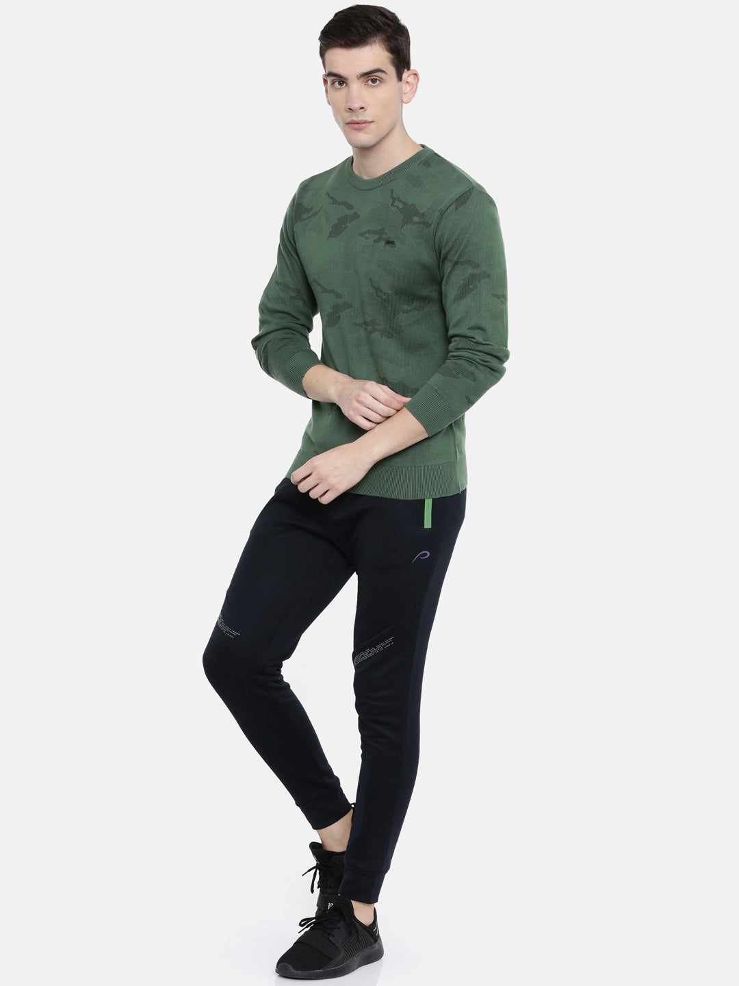 Men's Printed Comfort Fit Jumpers