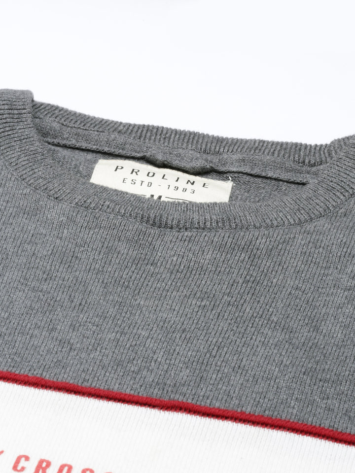 Men's Color Block Comfort Fit Jumpers