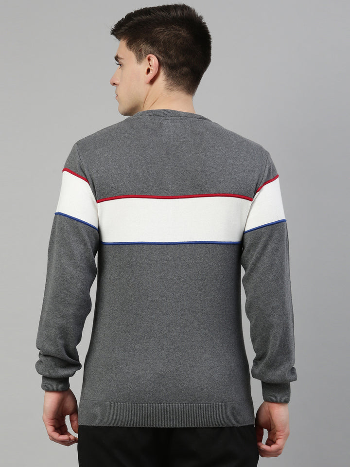 Men's Color Block Comfort Fit Jumpers
