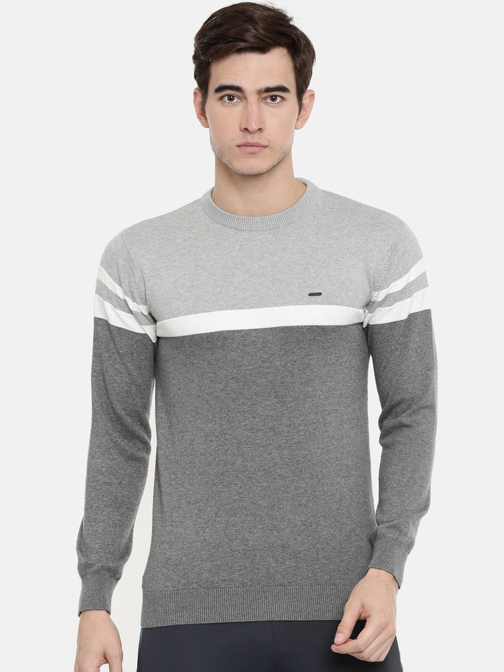 Men's Color Block Comfort Fit Jumpers