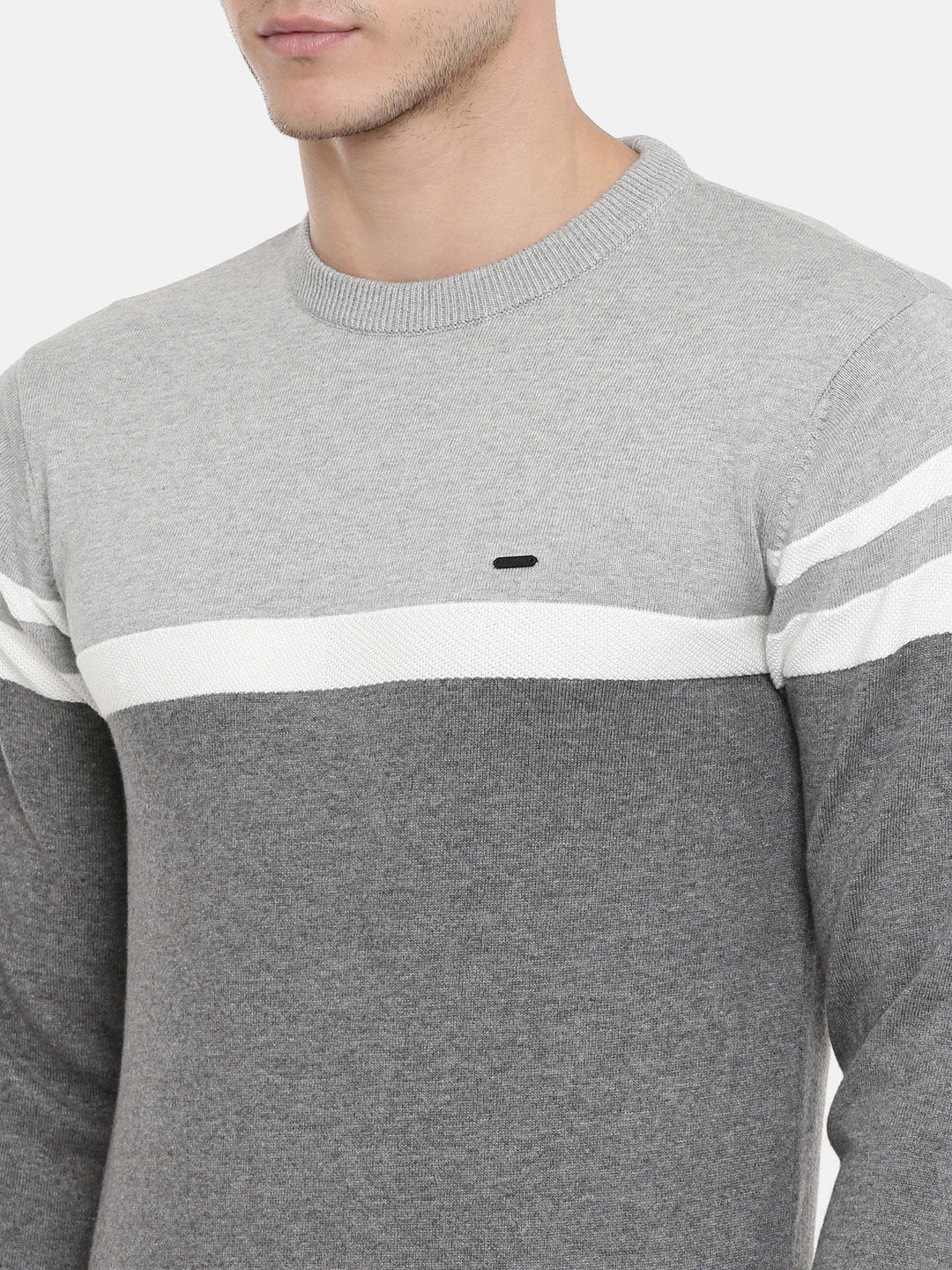 Men's Color Block Comfort Fit Jumpers