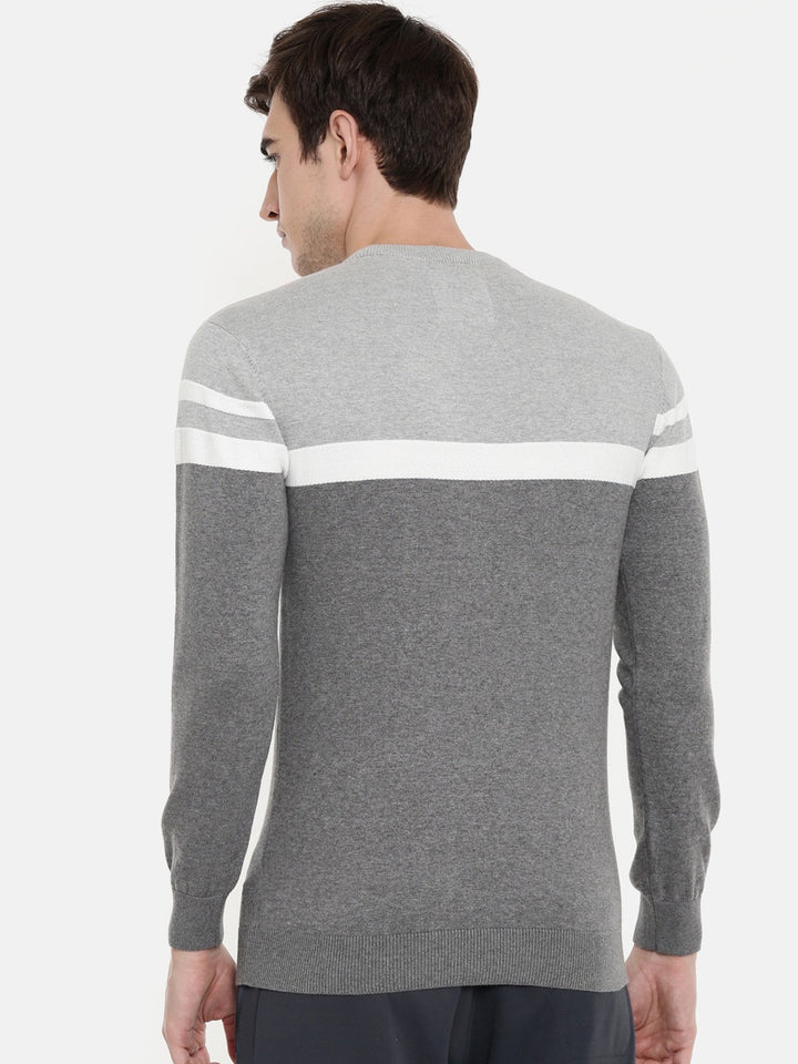 Men's Color Block Comfort Fit Jumpers