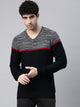 Men's Color Block Comfort Fit Jumpers