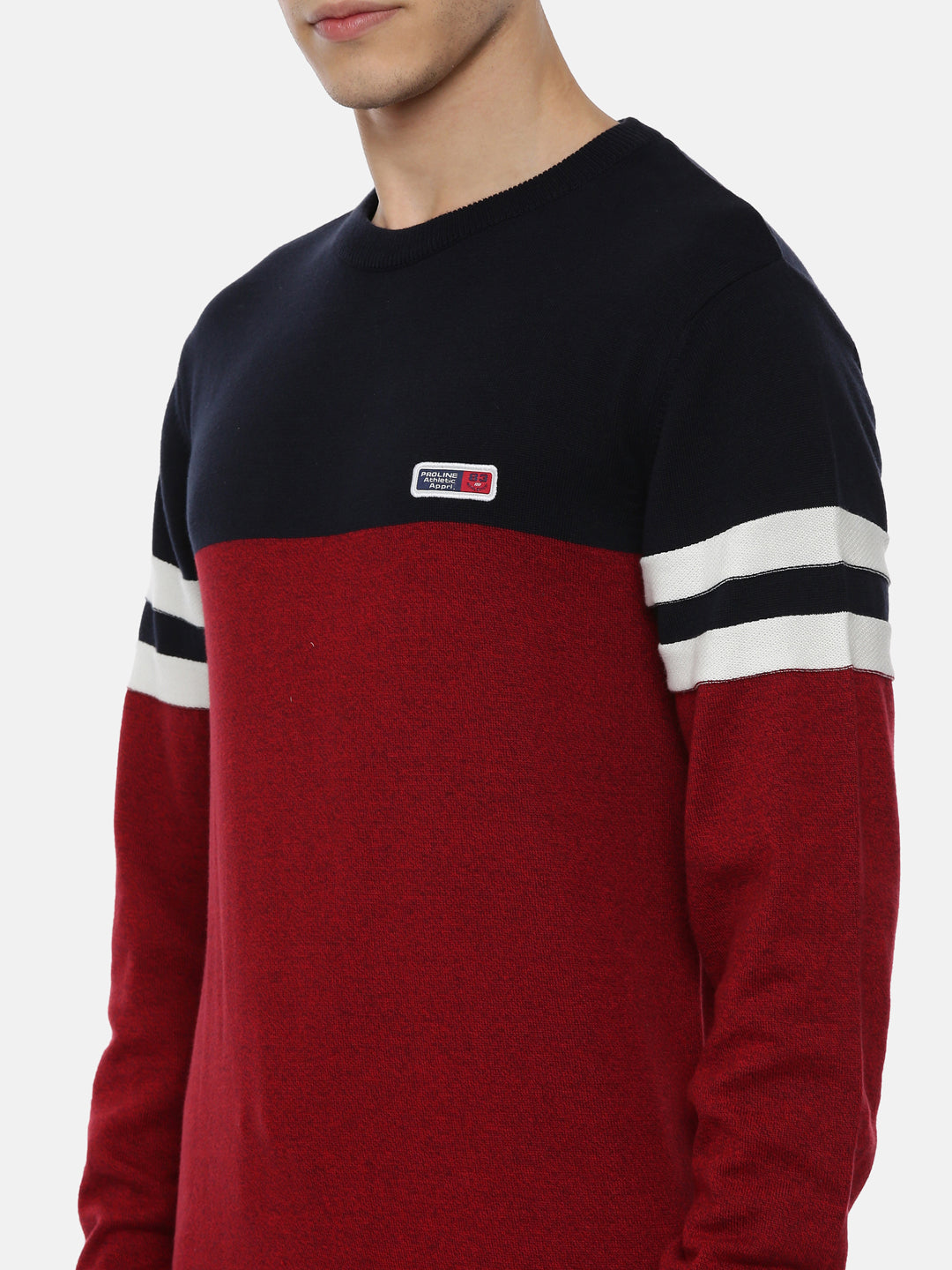 Men's Color Block Comfort Fit Jumpers