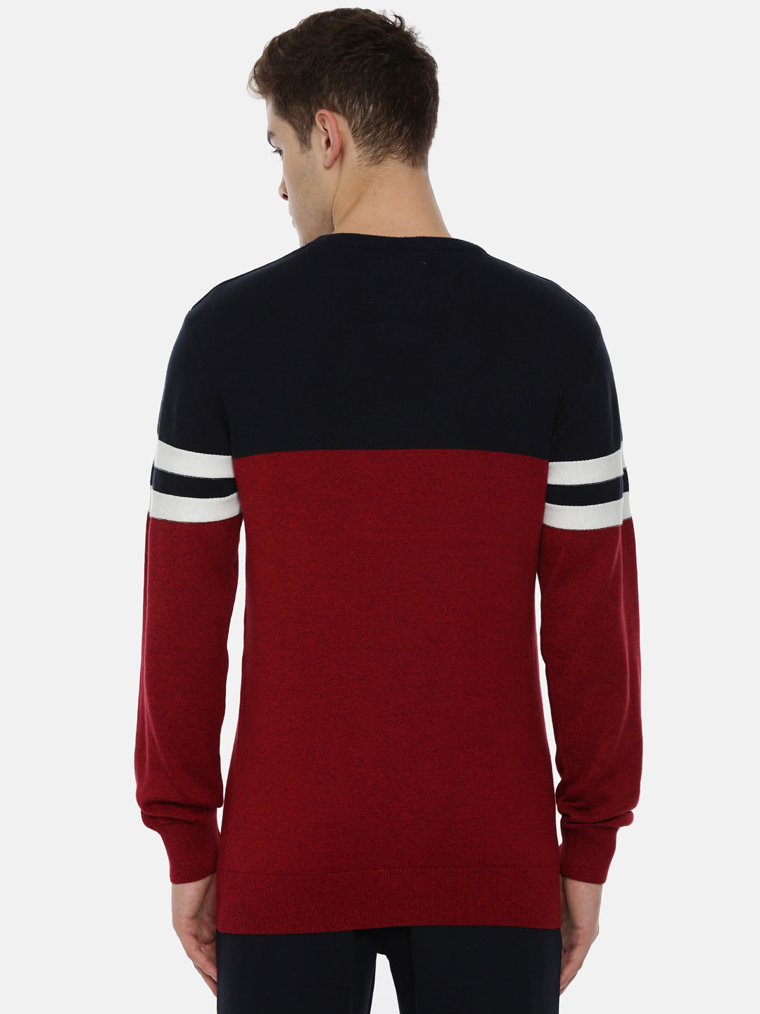Men's Color Block Comfort Fit Jumpers