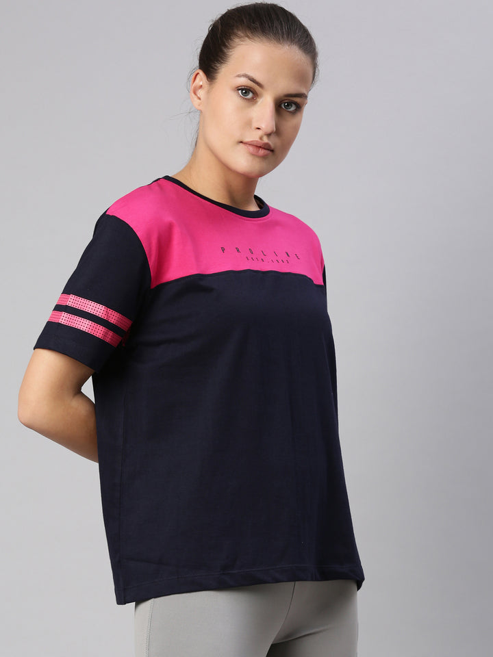 Women's Solid Boxy Fit T-Shirts