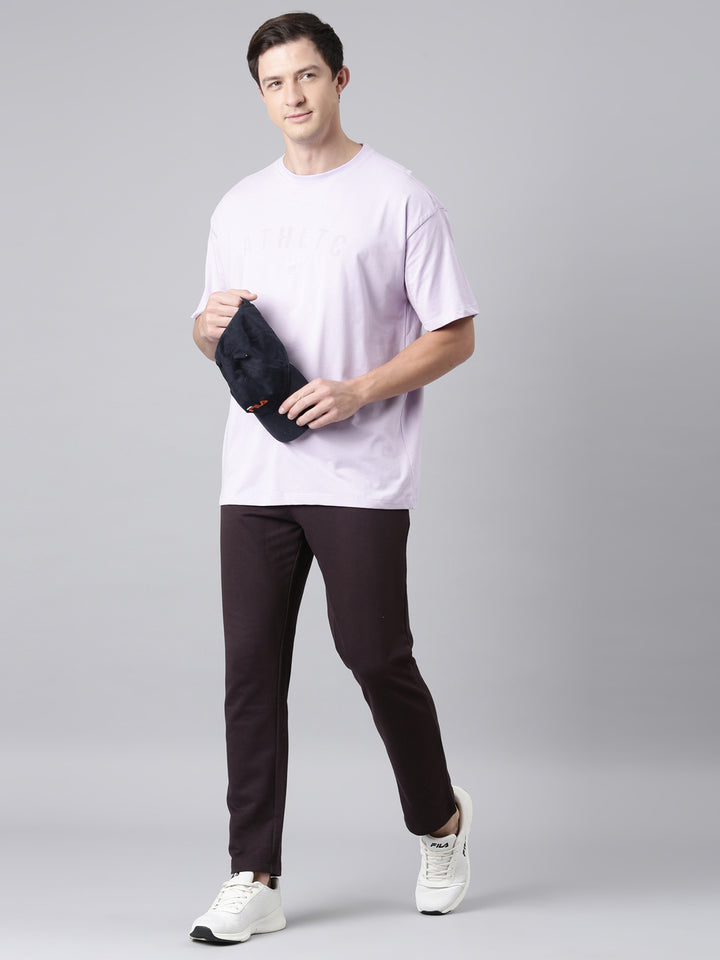 Fila Men Lavender T-Shirts Over Sized Tee