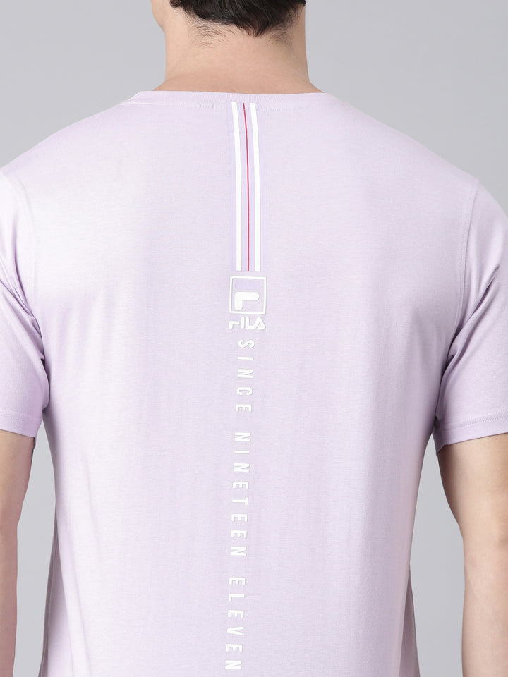 Fila Men Lavender T-Shirts Regular Fit