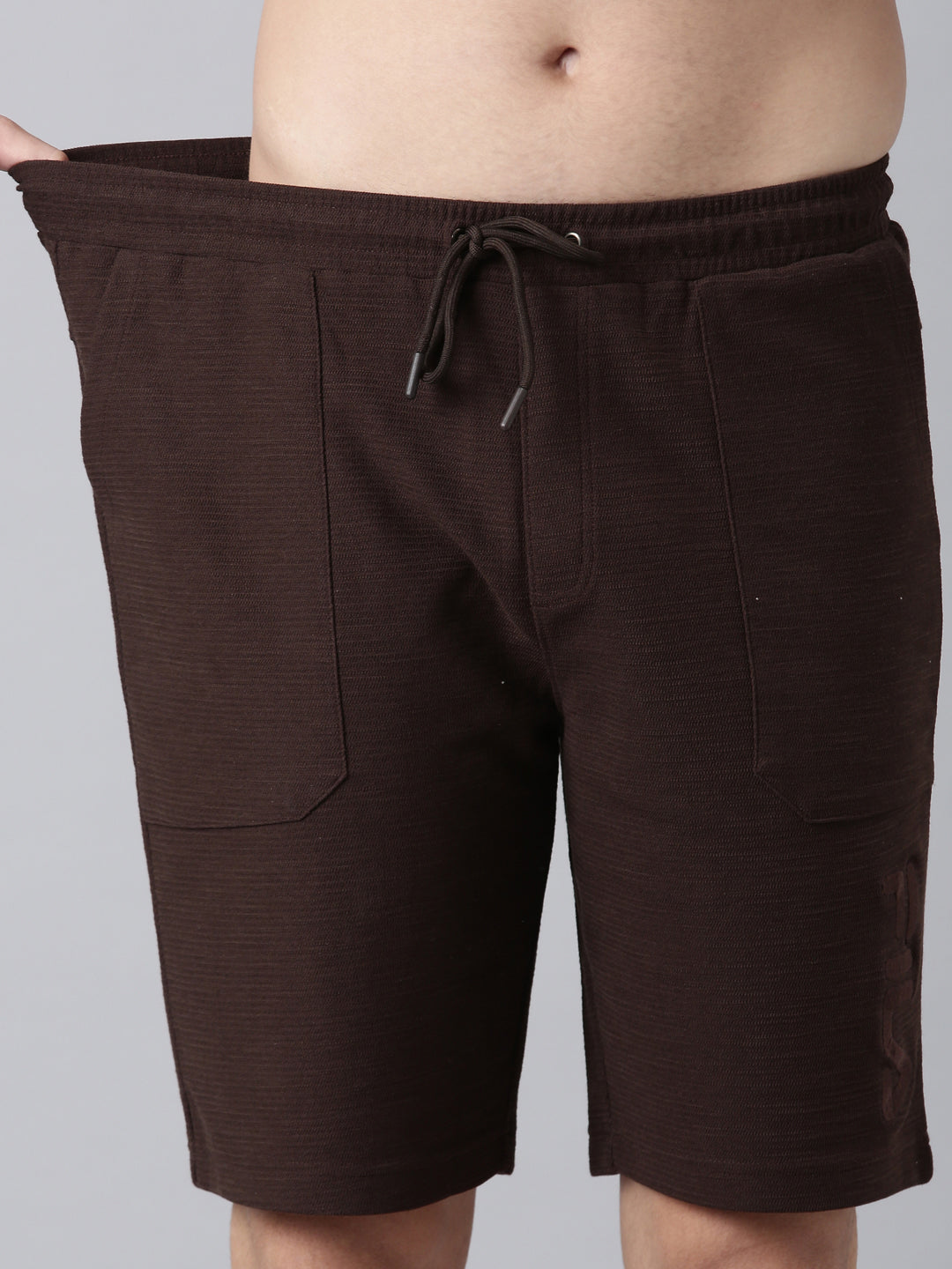 Fila Men Coffee Brown Shorts Regular Fit