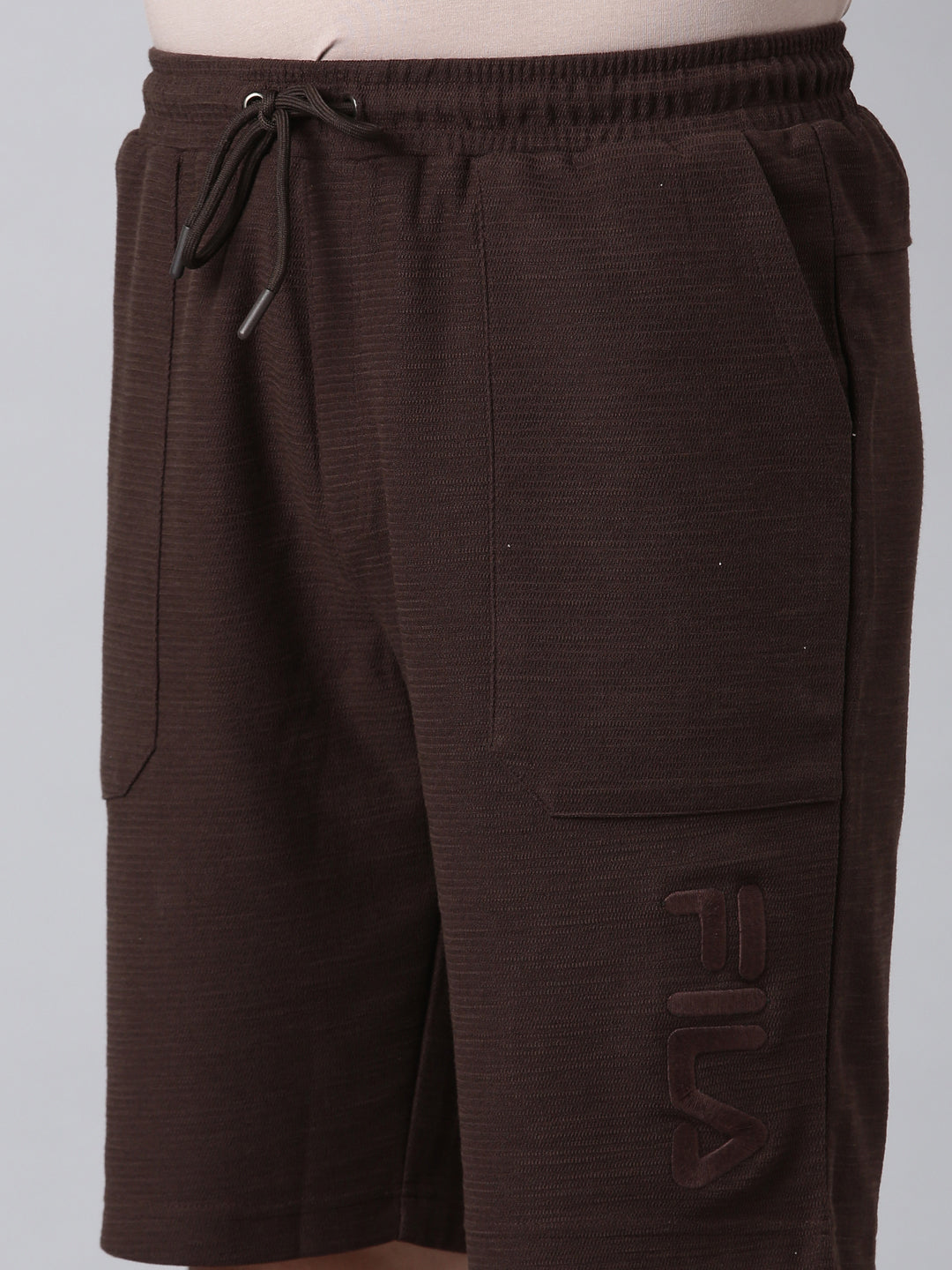 Fila Men Coffee Brown Shorts Regular Fit