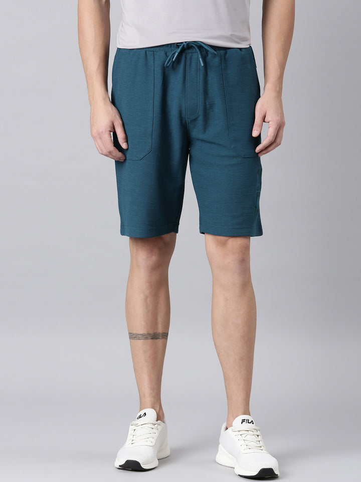 Fila Men Green Shorts  Regular Fit