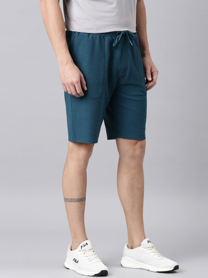 Fila Men Green Shorts  Regular Fit