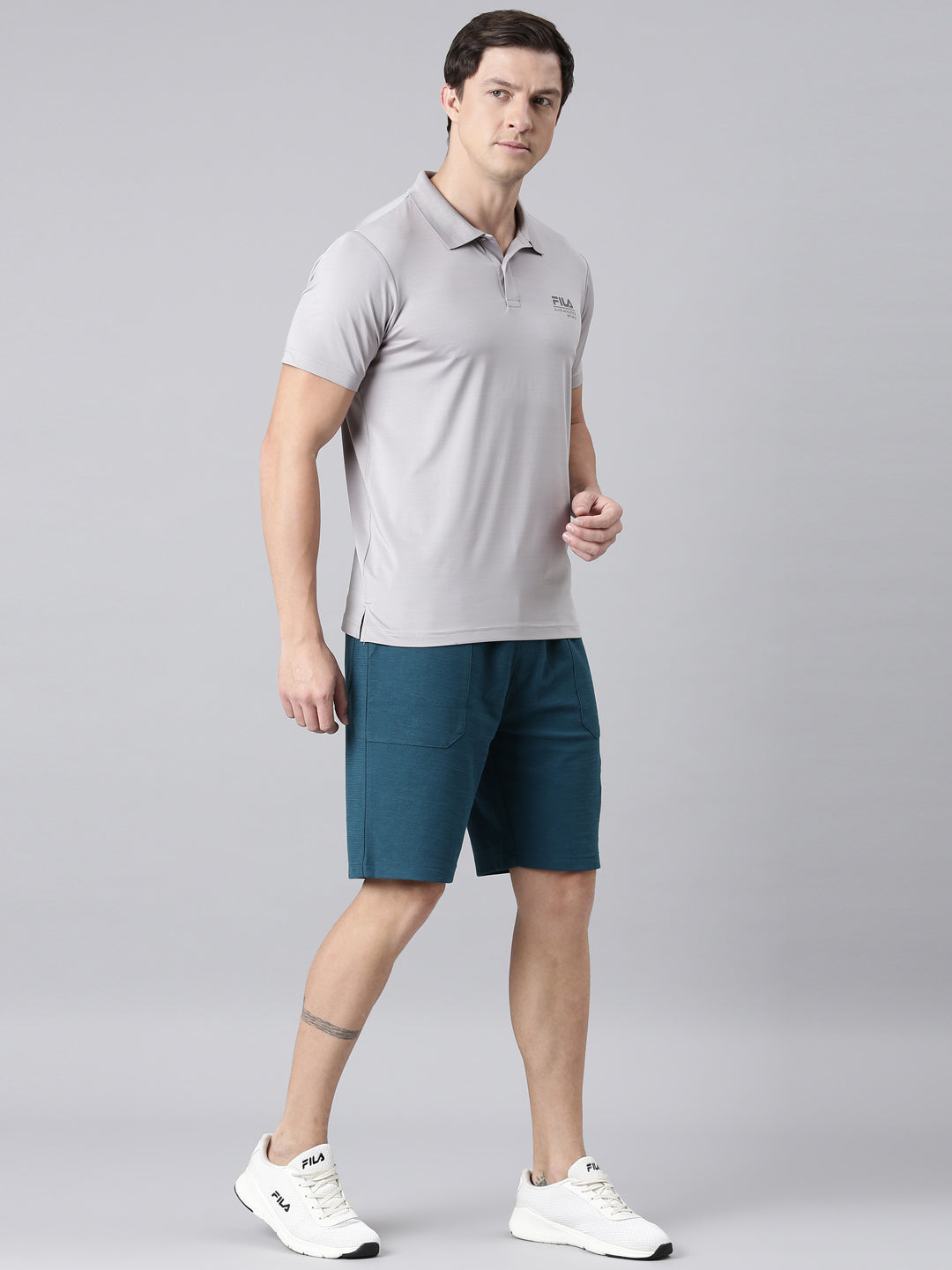 Fila Men Green Shorts  Regular Fit