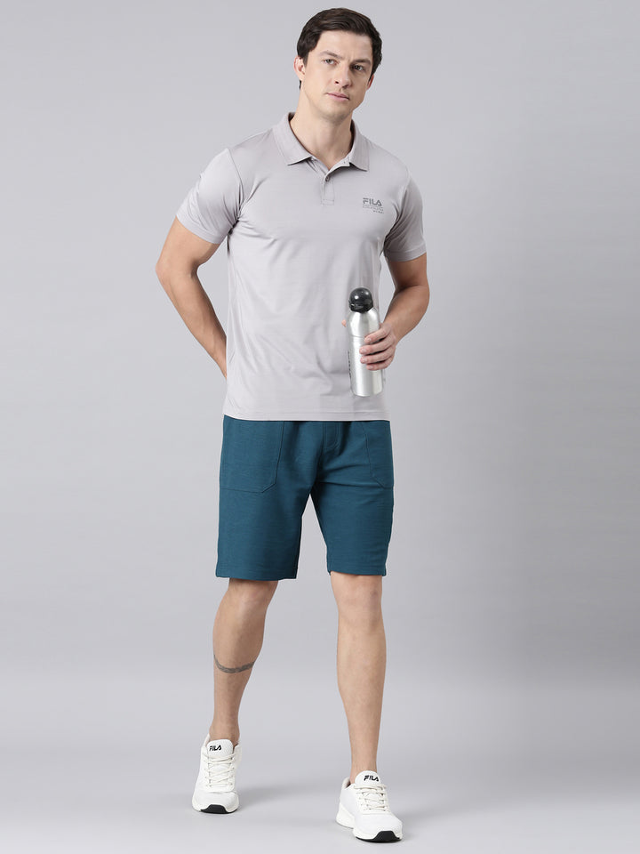 Fila Men Green Shorts  Regular Fit