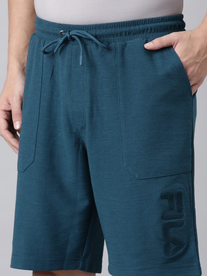 Fila Men Green Shorts  Regular Fit