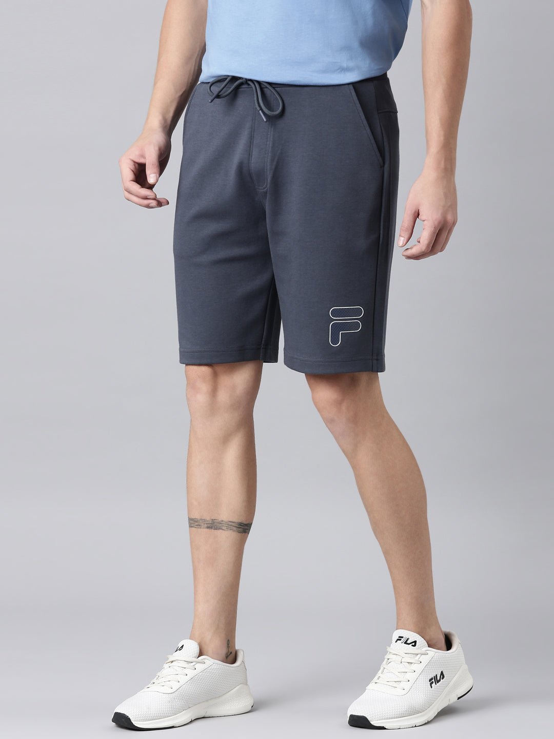 Fila Men Grey Shorts Regular Fit