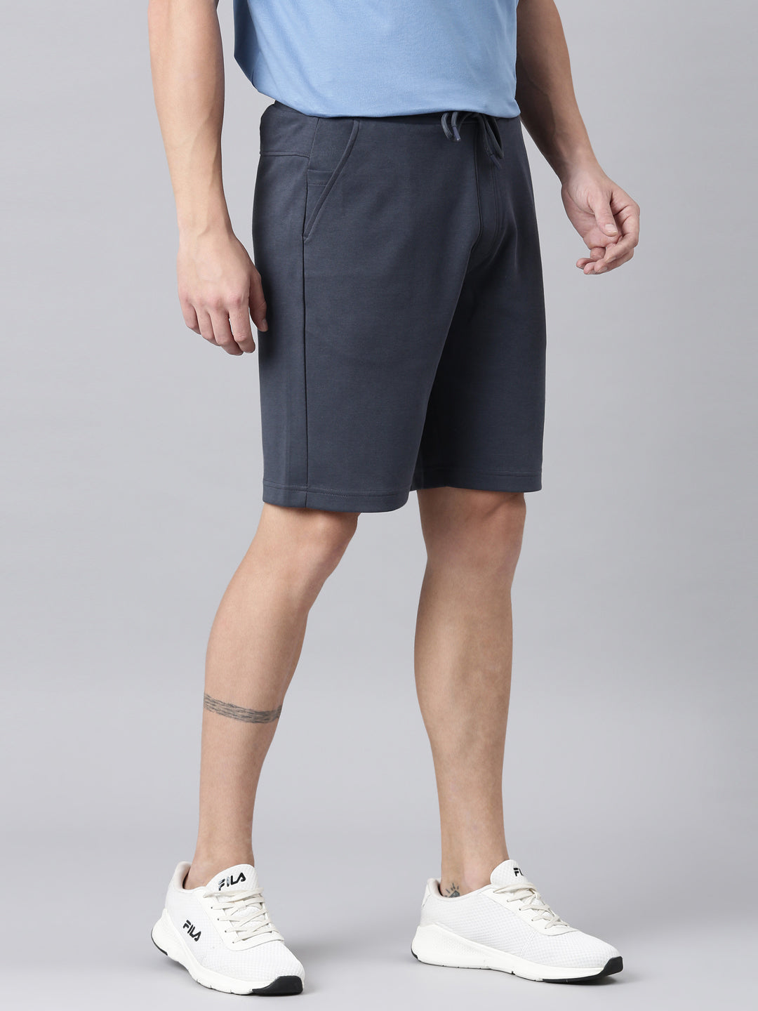 Fila Men Grey Shorts Regular Fit