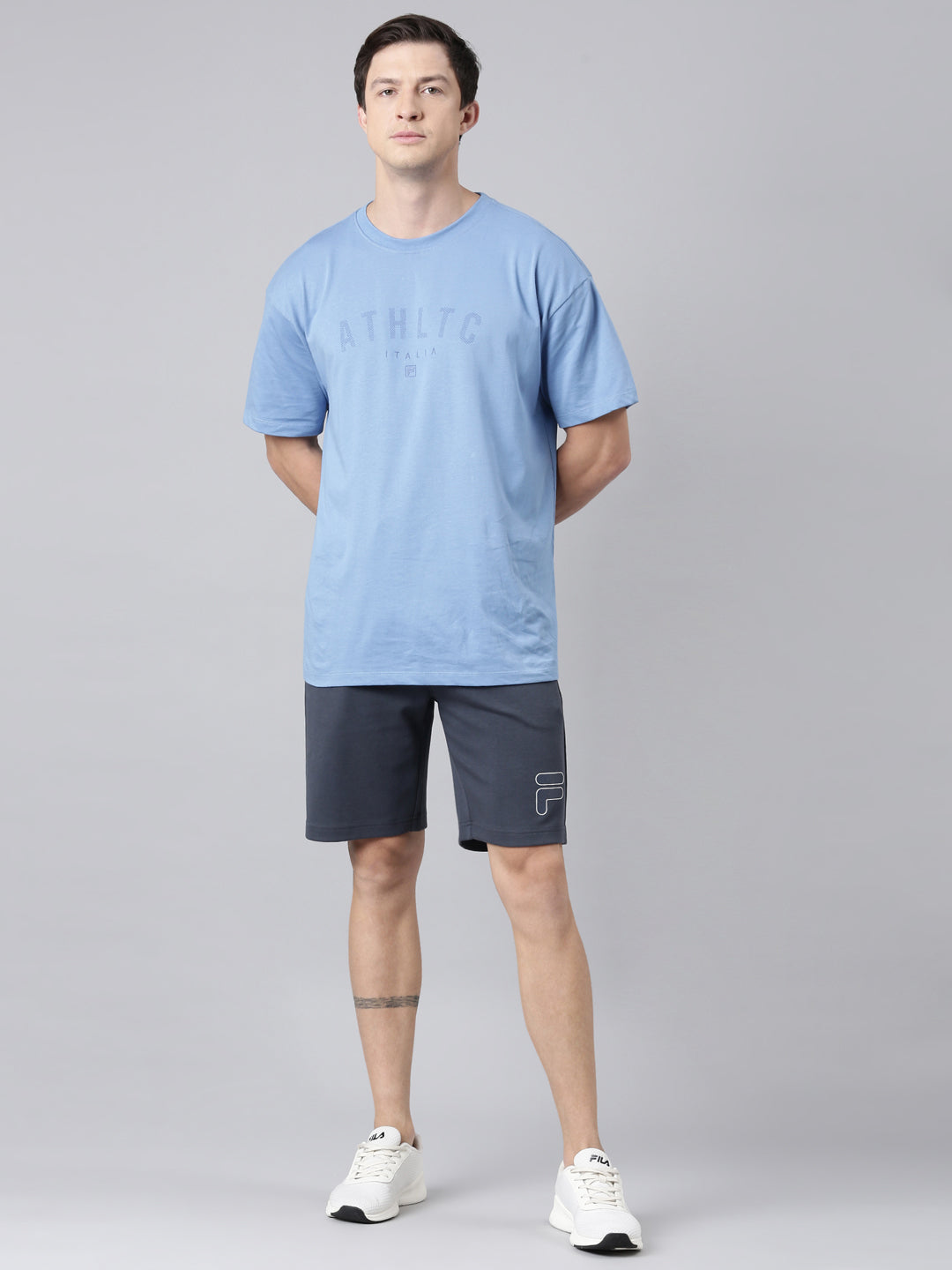 Fila Men Grey Shorts Regular Fit