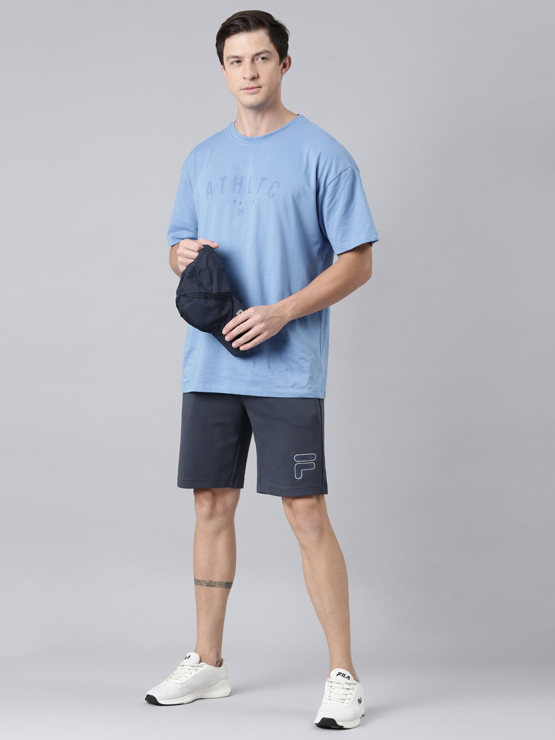 Fila Men Grey Shorts Regular Fit