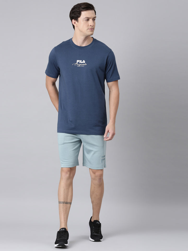Fila Men Blue Shorts  Regular Fit
