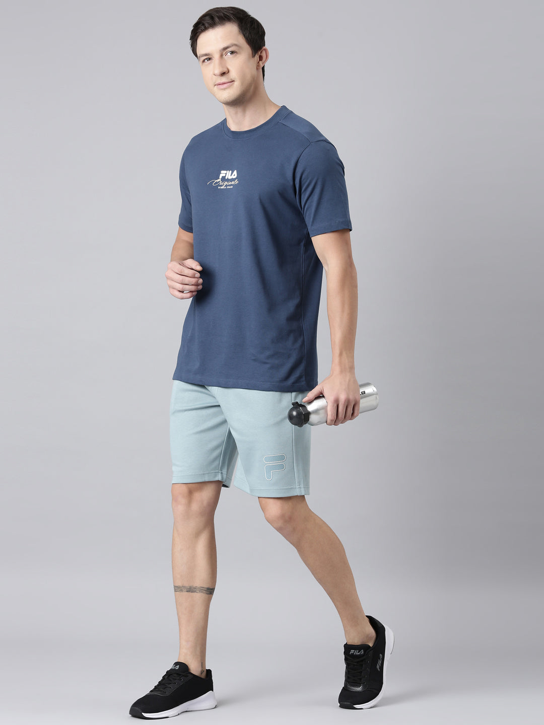 Fila Men Blue Shorts  Regular Fit
