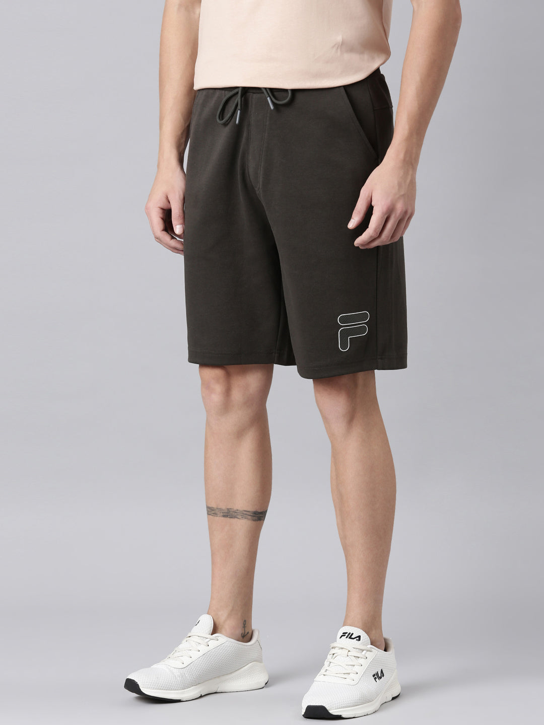 Fila Men Olive Shorts Regular Fit