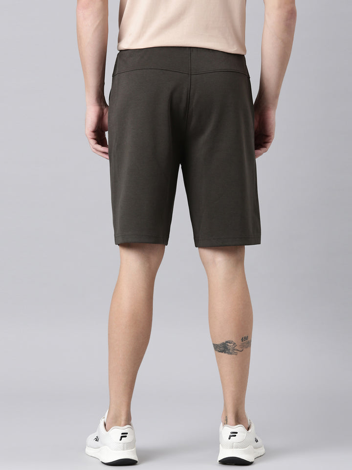 Fila Men Olive Shorts Regular Fit