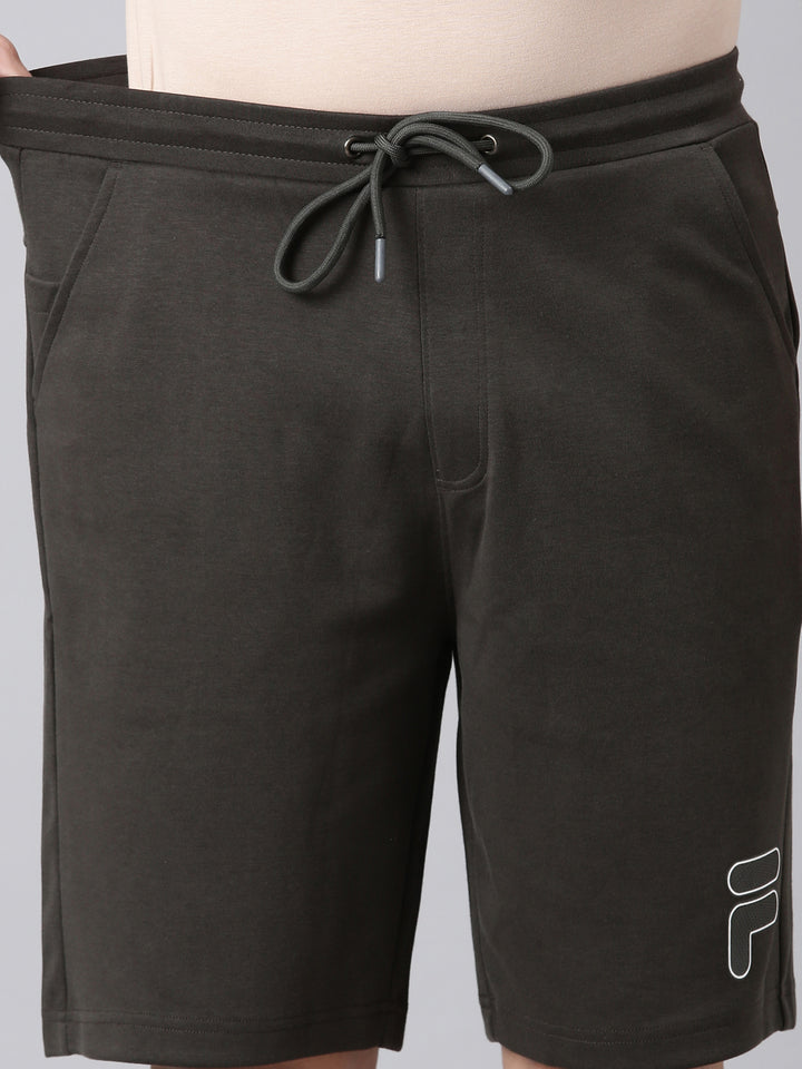 Fila Men Olive Shorts Regular Fit