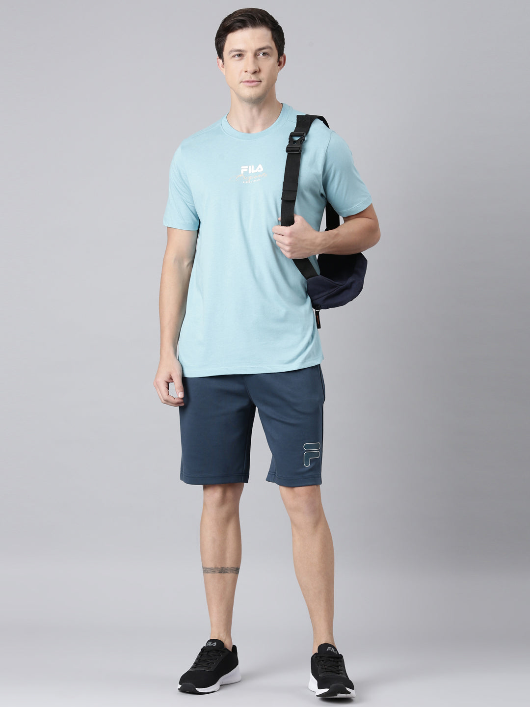 Fila Men Teal Shorts Regular Fit
