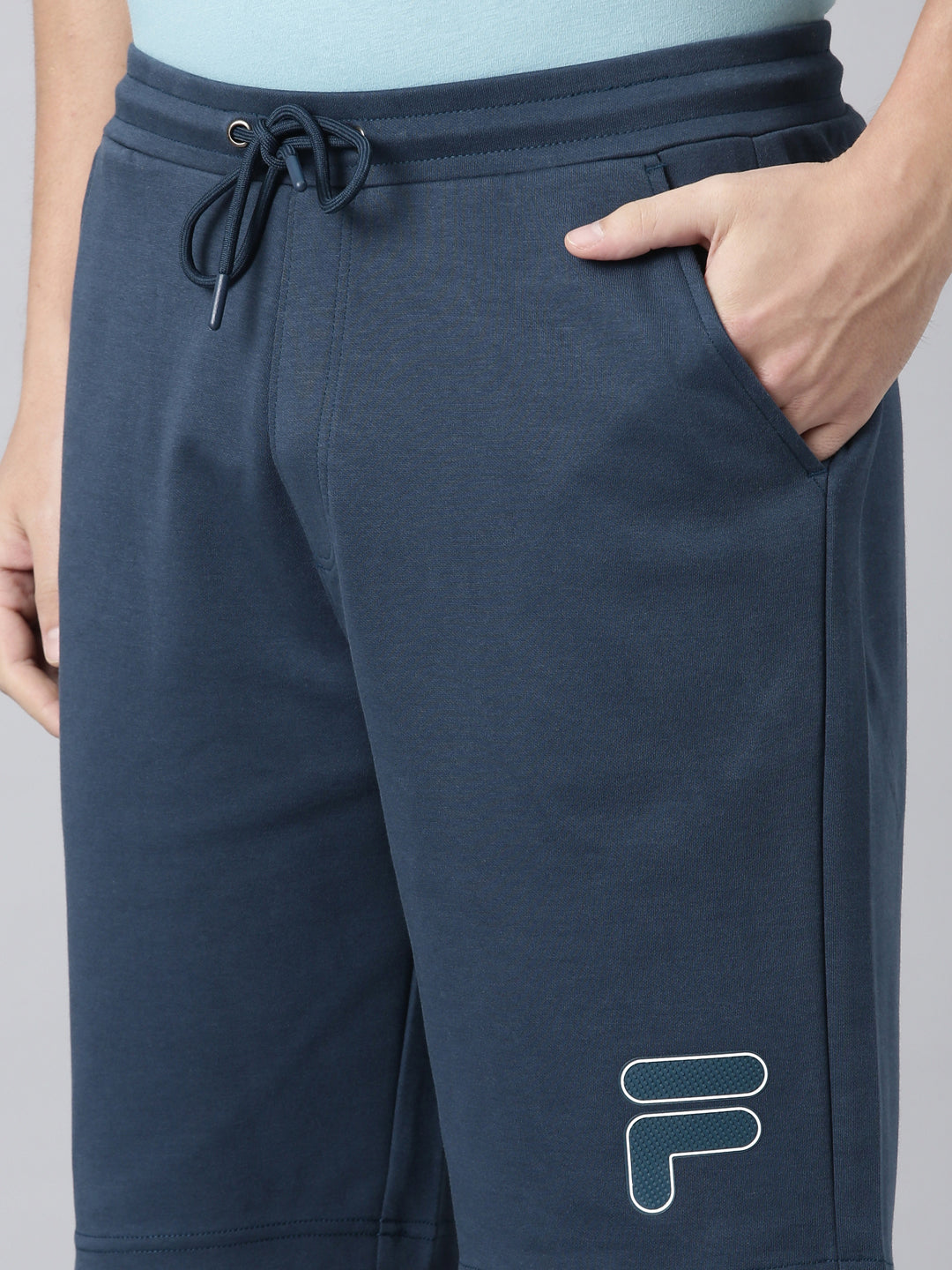 Fila Men Teal Shorts Regular Fit