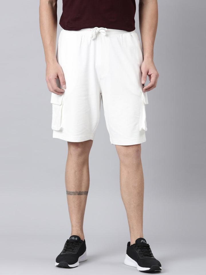 Fila Men Off White Shorts Narrow Regular Fit