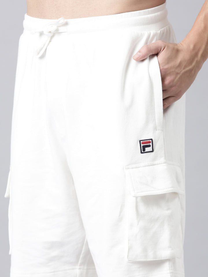 Fila Men Off White Shorts Narrow Regular Fit