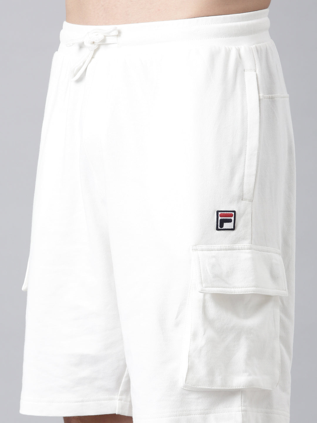 Fila Men Off White Shorts Narrow Regular Fit