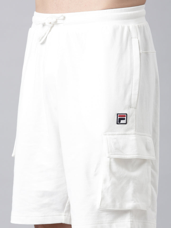 Fila Men Off White Shorts Narrow Regular Fit