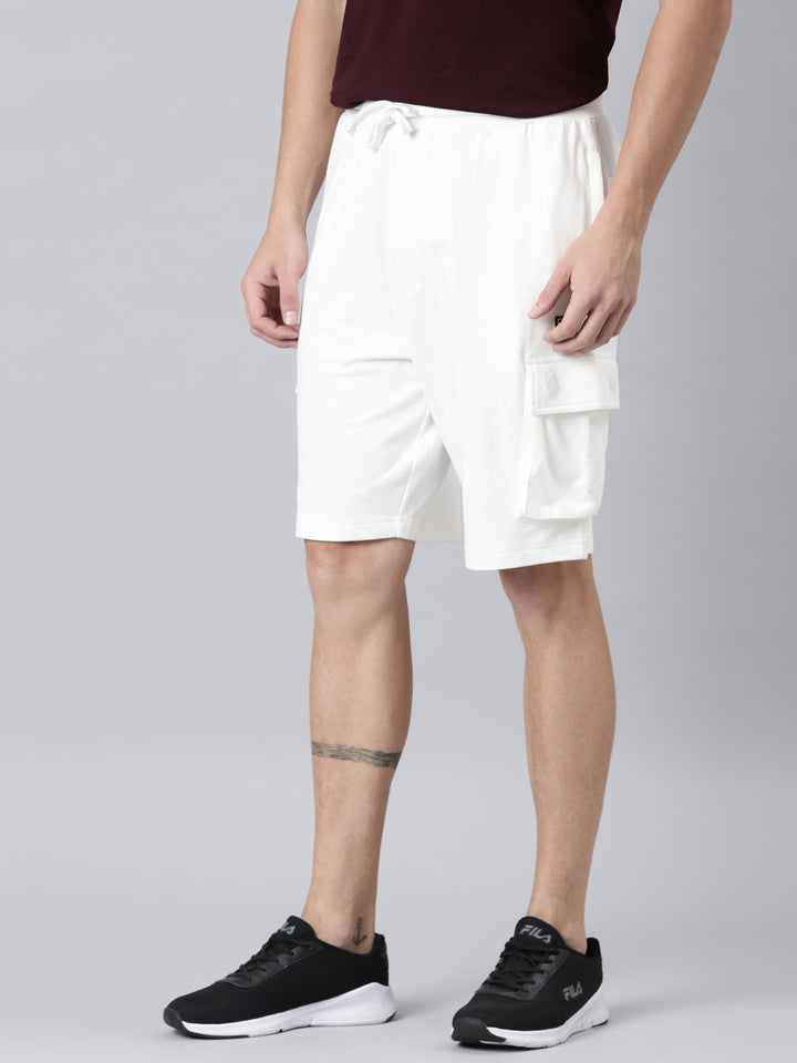 Fila Men Off White Shorts Narrow Regular Fit