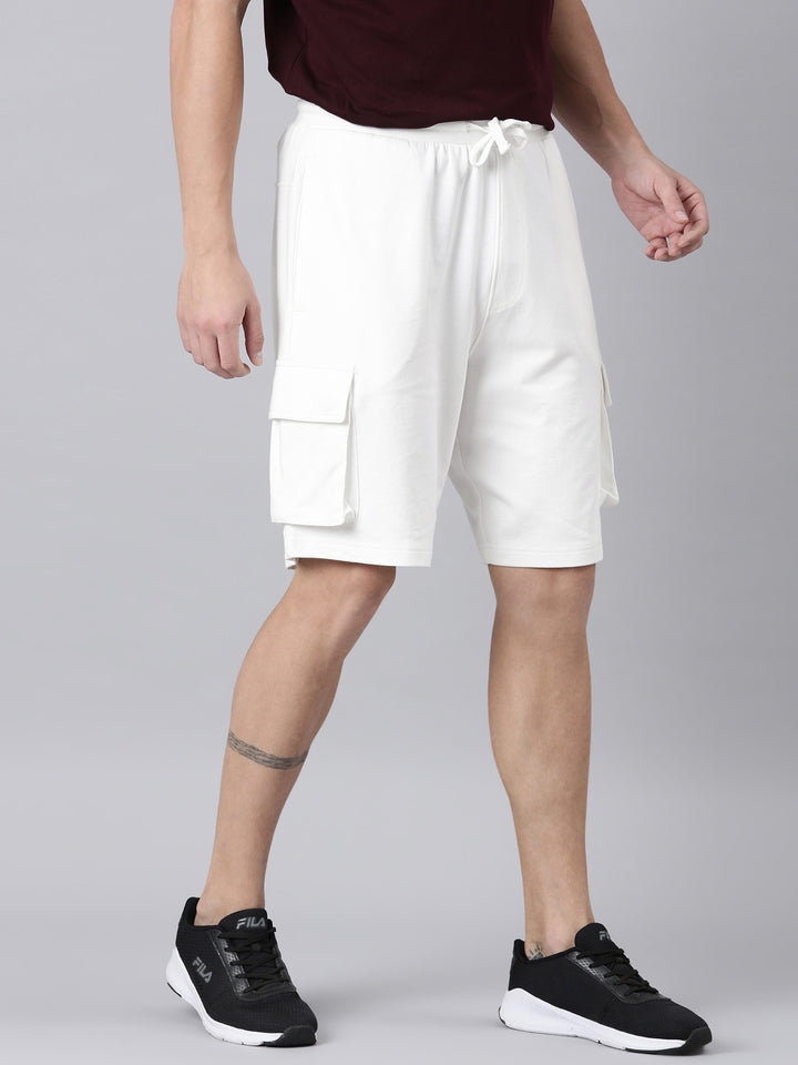 Fila Men Off White Shorts Narrow Regular Fit