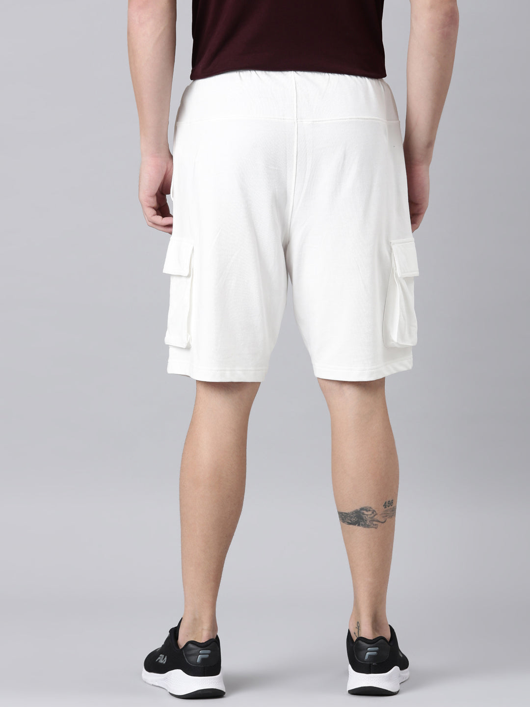 Fila Men Off White Shorts Narrow Regular Fit