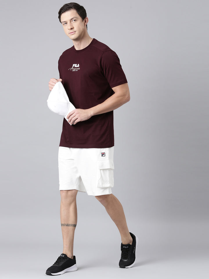 Fila Men Off White Shorts Narrow Regular Fit