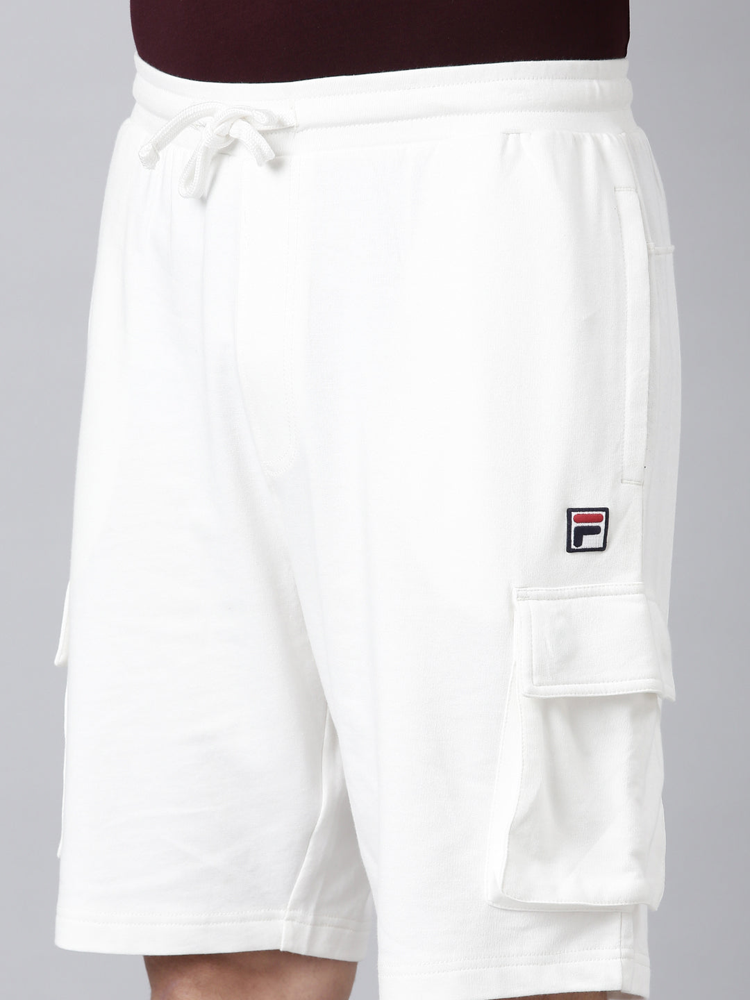 Fila Men Off White Shorts Narrow Regular Fit