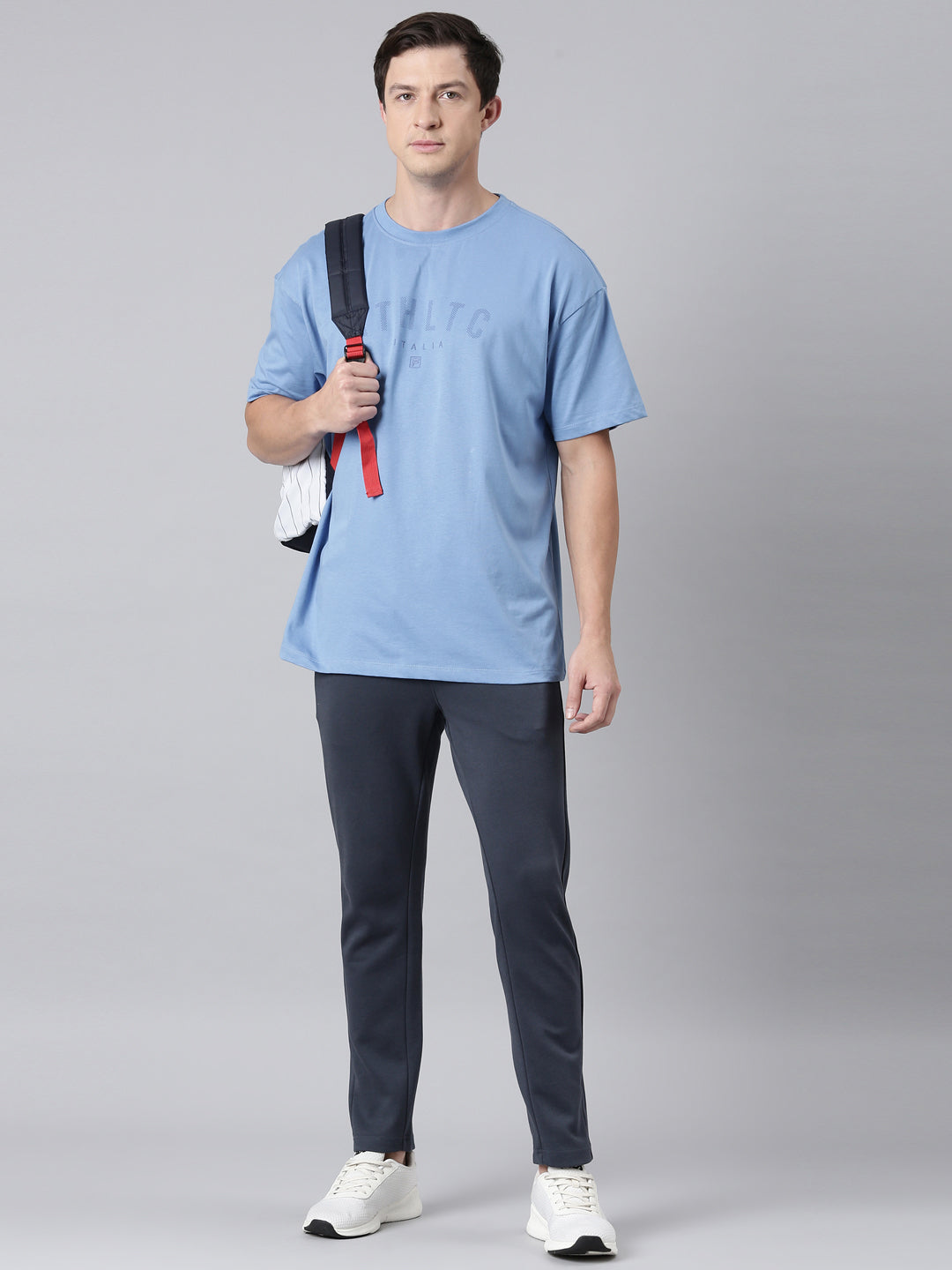 Fila Men Grey Bottom Wear Regular Fit