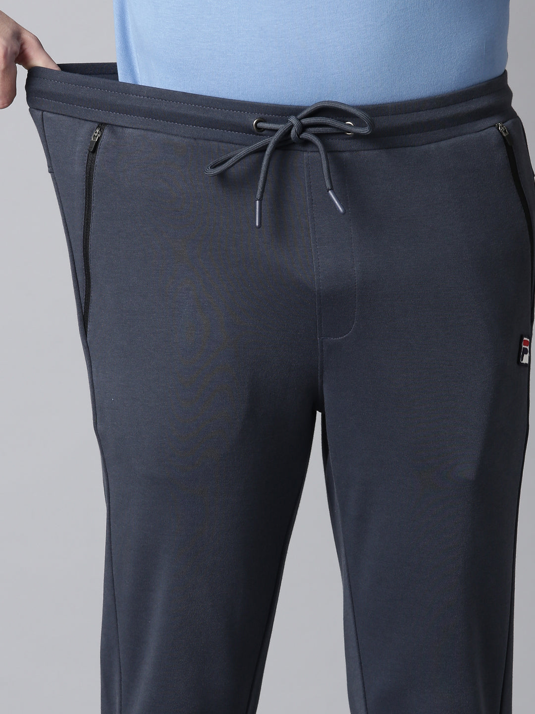 Fila Men Grey Bottom Wear Regular Fit