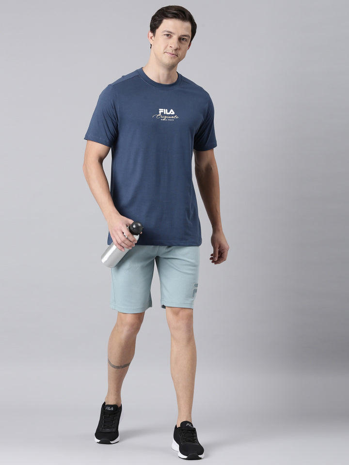 Fila Men Navy Blue T-Shirts Regular Fit